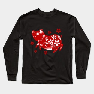 Chinese new year of the pig Long Sleeve T-Shirt